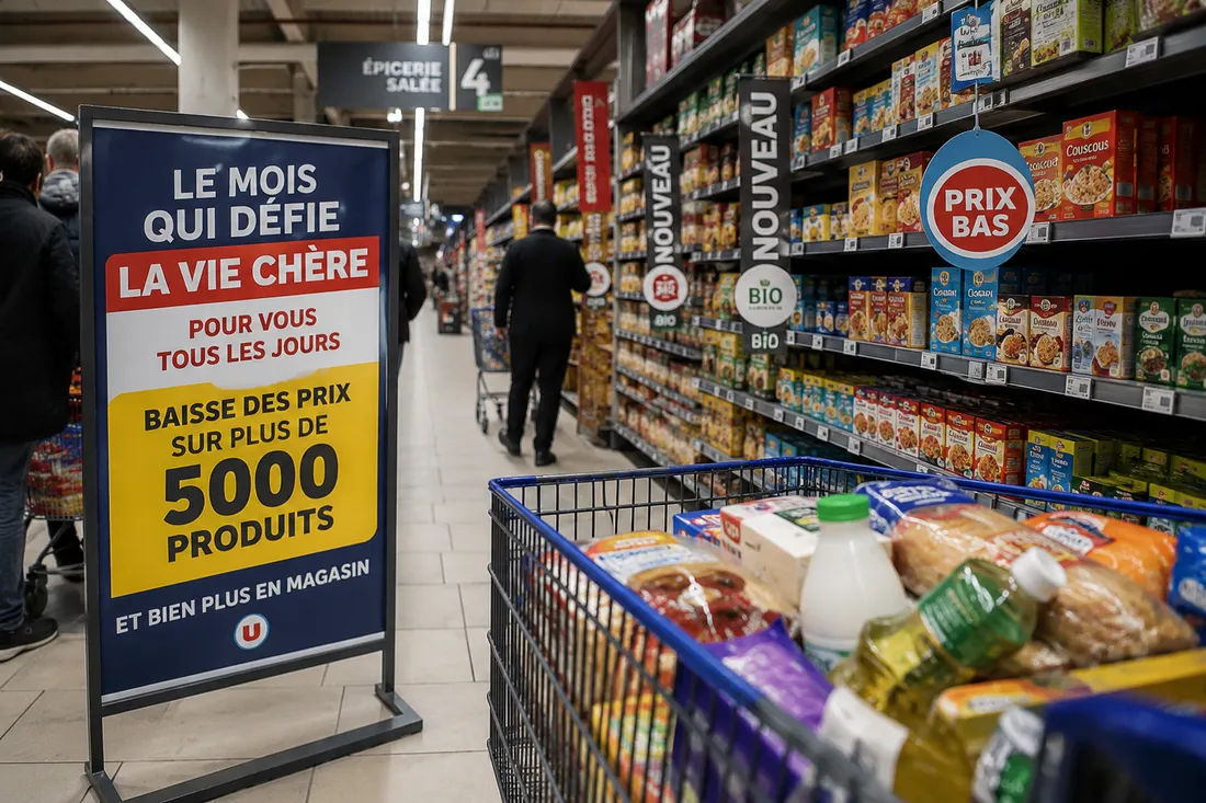 Promotions et courses en supermarché