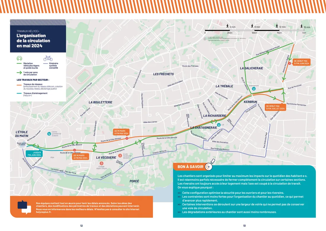 Les déviations en mai 2024