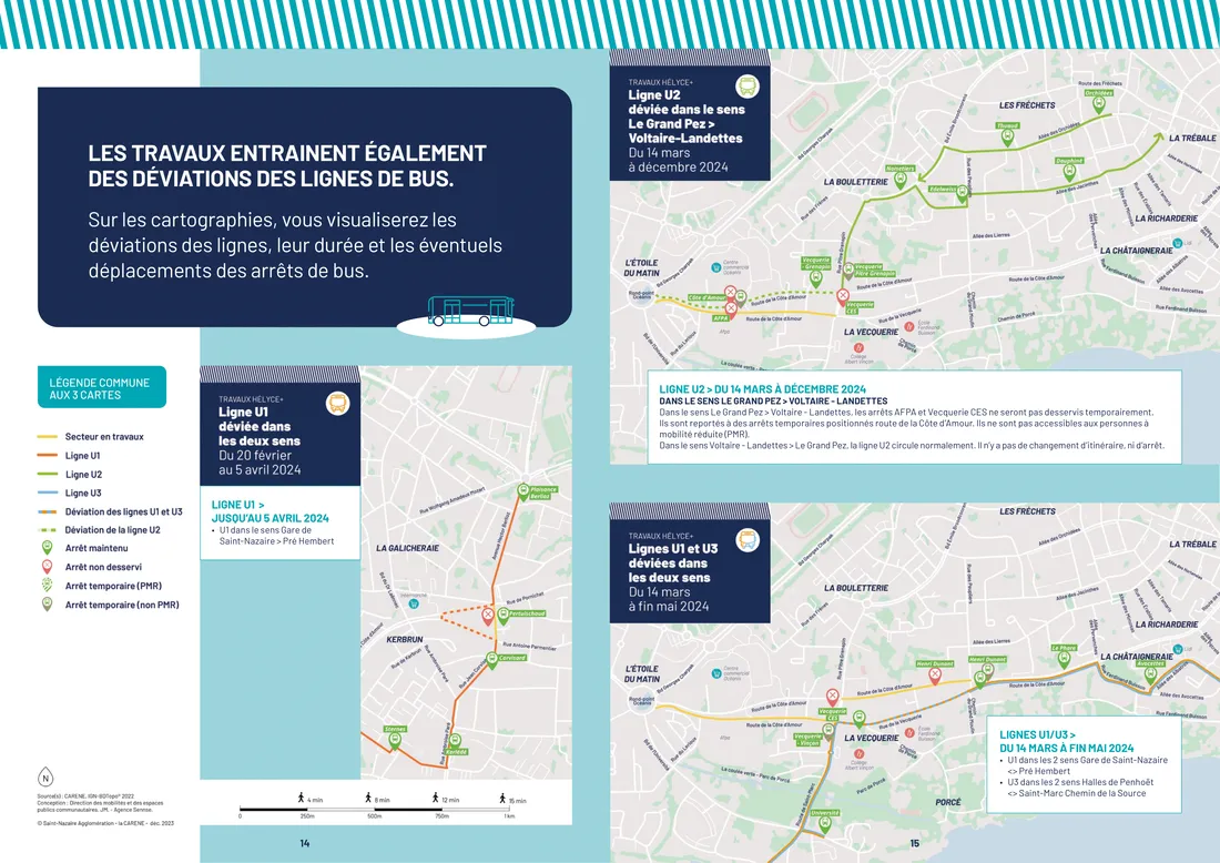 Les déviations de bus