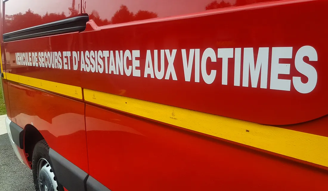 Un véhicule de pompiers, illustration