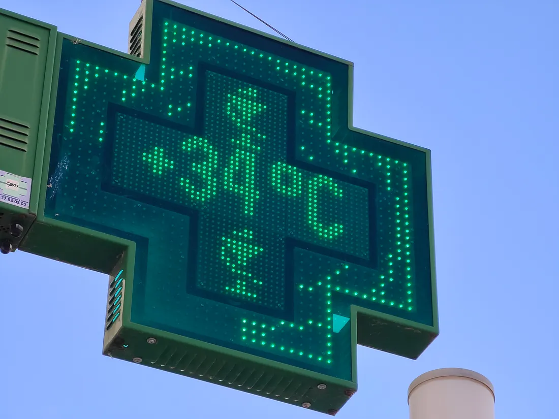 Un thermomètre d'une pharmacie, illustration