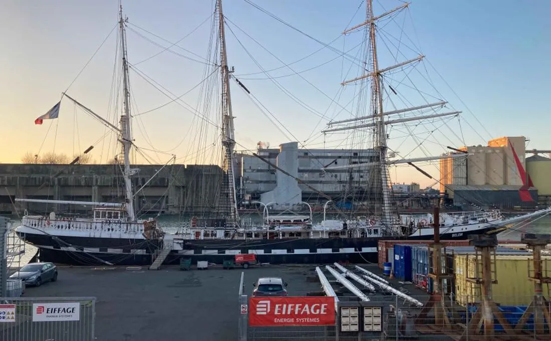 Quelques travaux pour le célèbre Belem en attendant un grand chantier