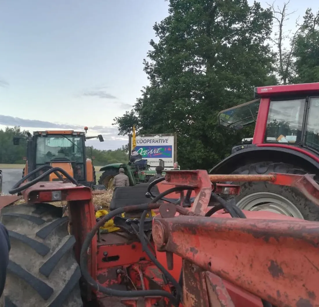 Manifestation d'agriculteurs à la Chevrolière