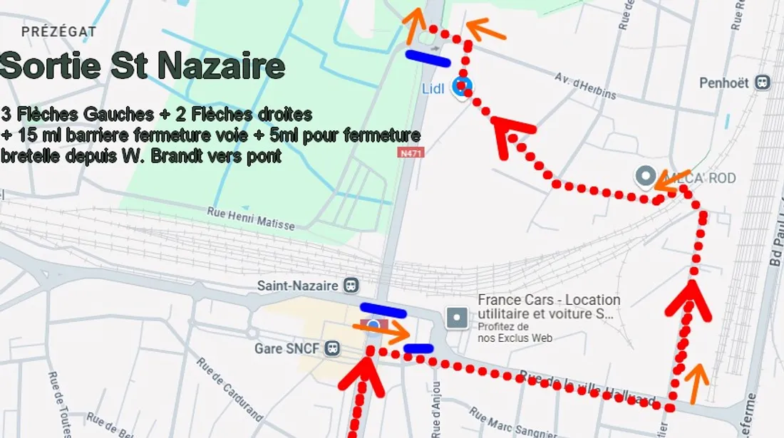 plan déviation