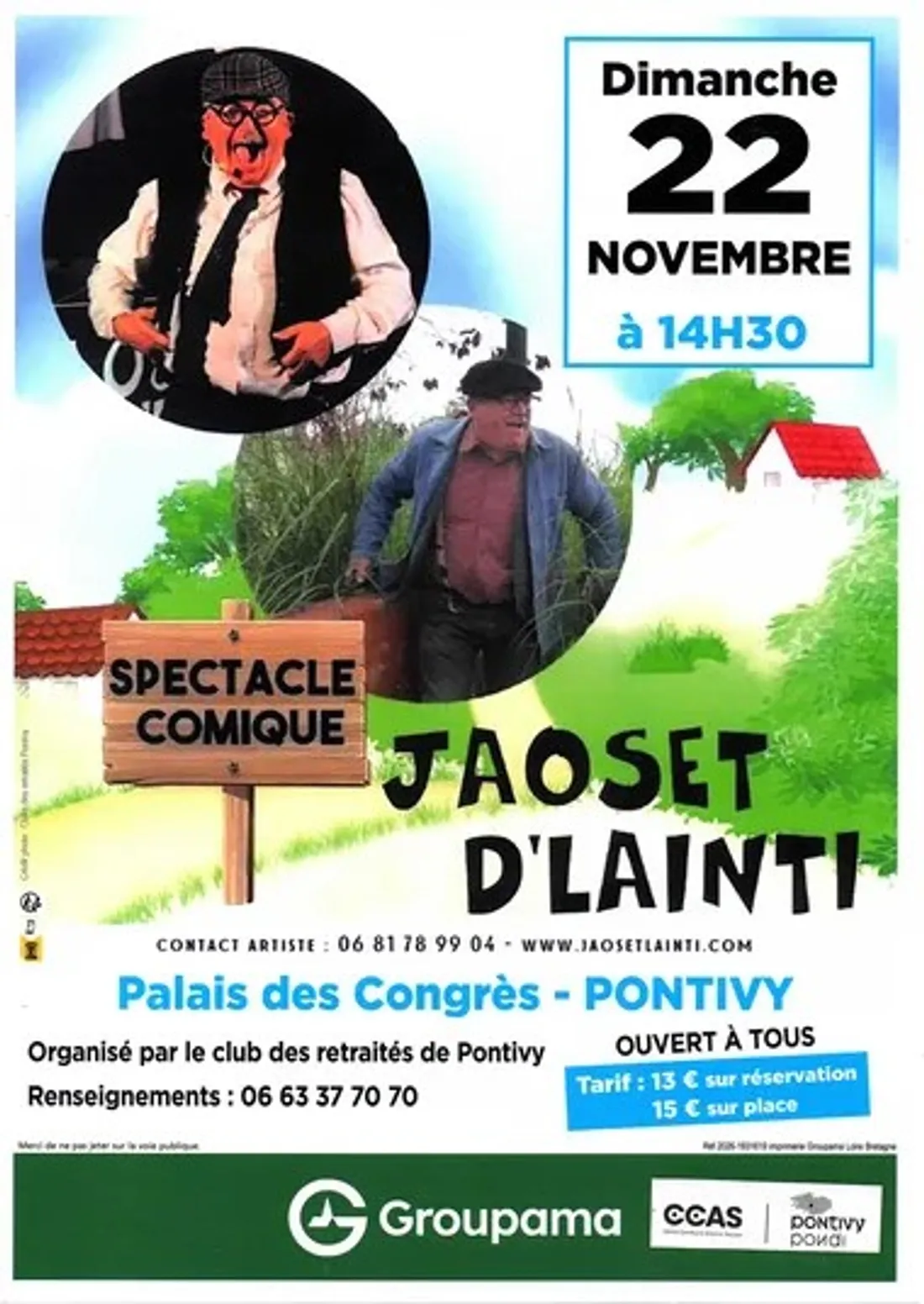 spectacle comique « Jaoset d’laint’ »