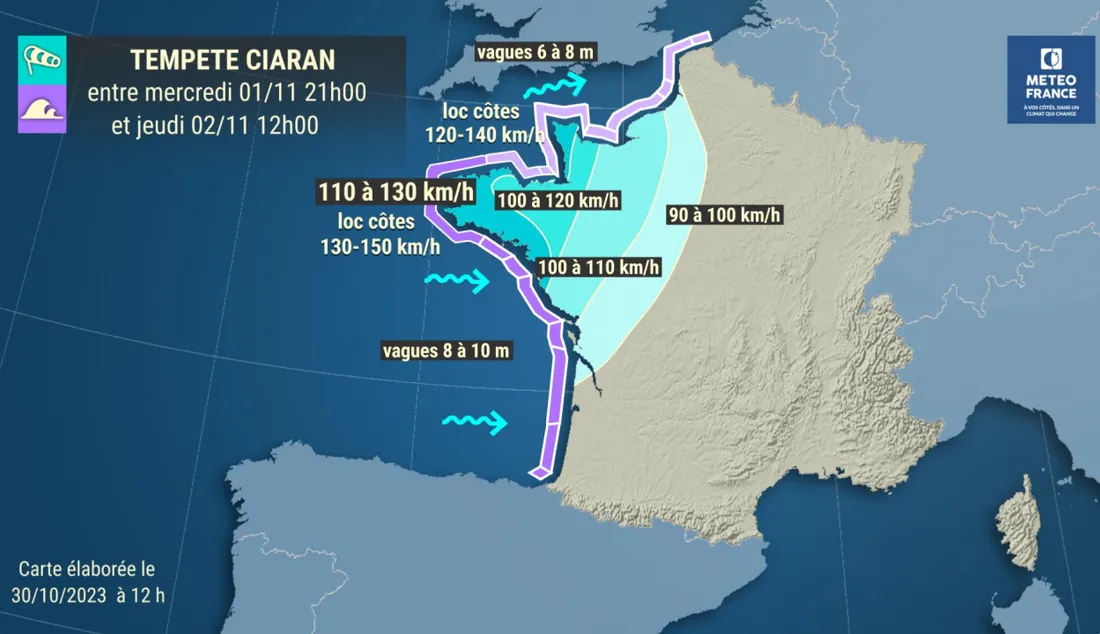 Carte prévision Météo France
