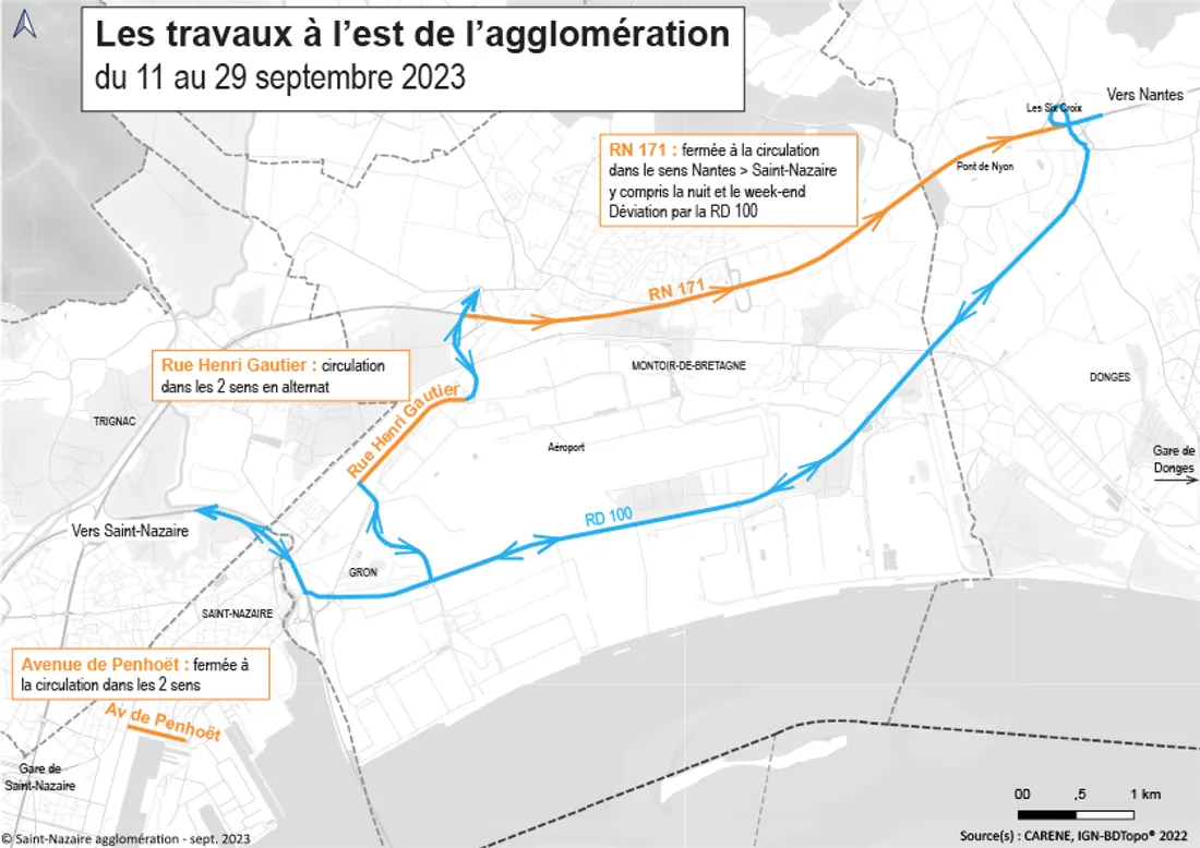 Carte des perturbations