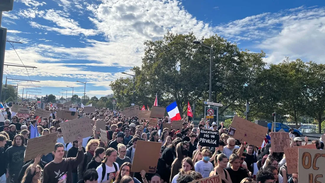 Manif Rouen lycéens