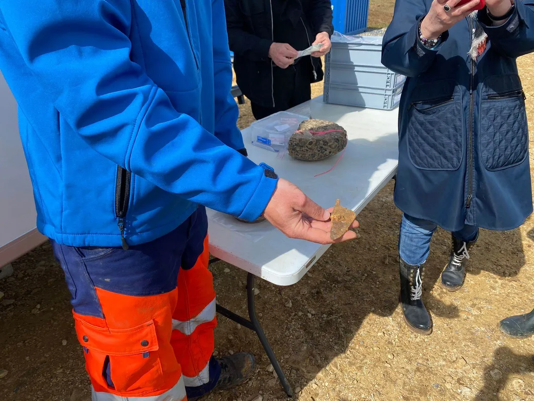 Voici un objet retrouvé lors de la fouille à Douvres