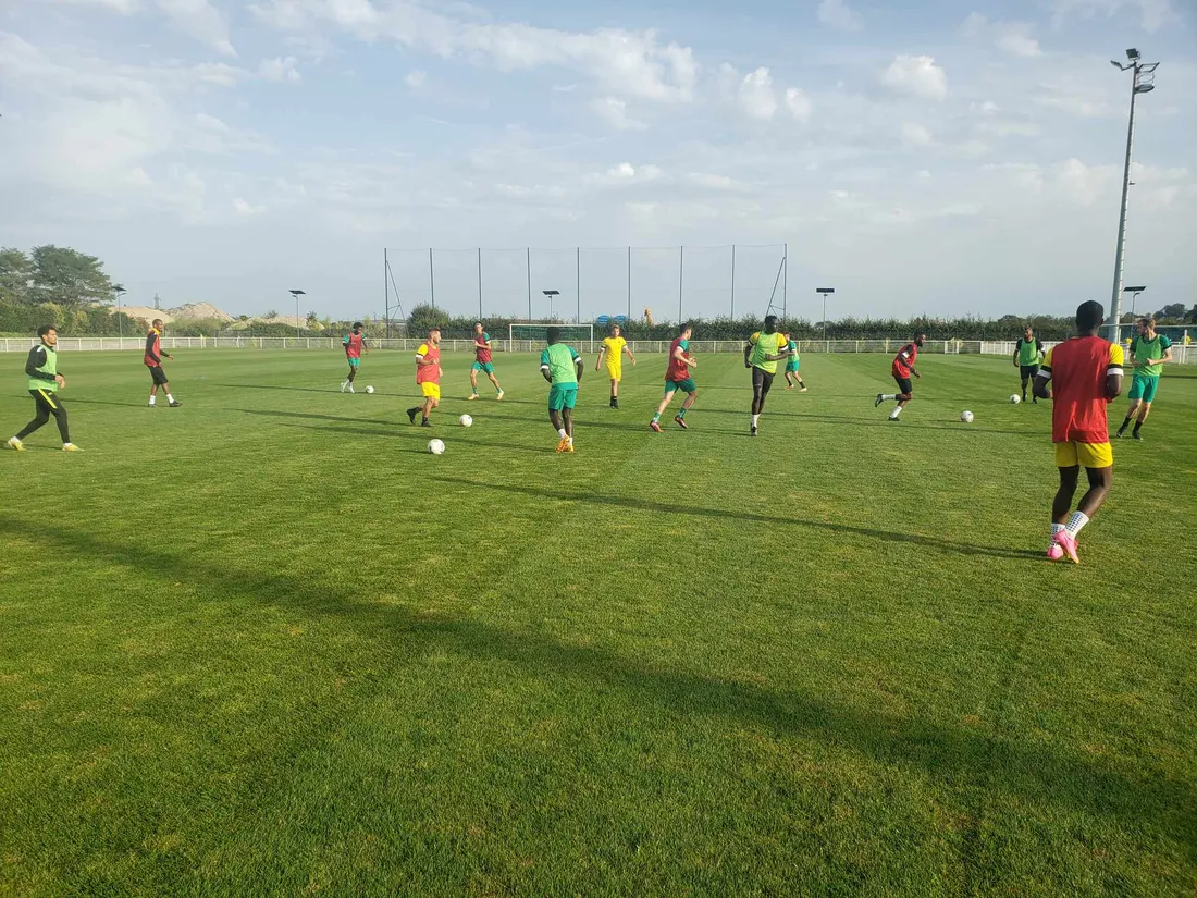 Les footballeurs de l'équipe première de Villers-Houlgate