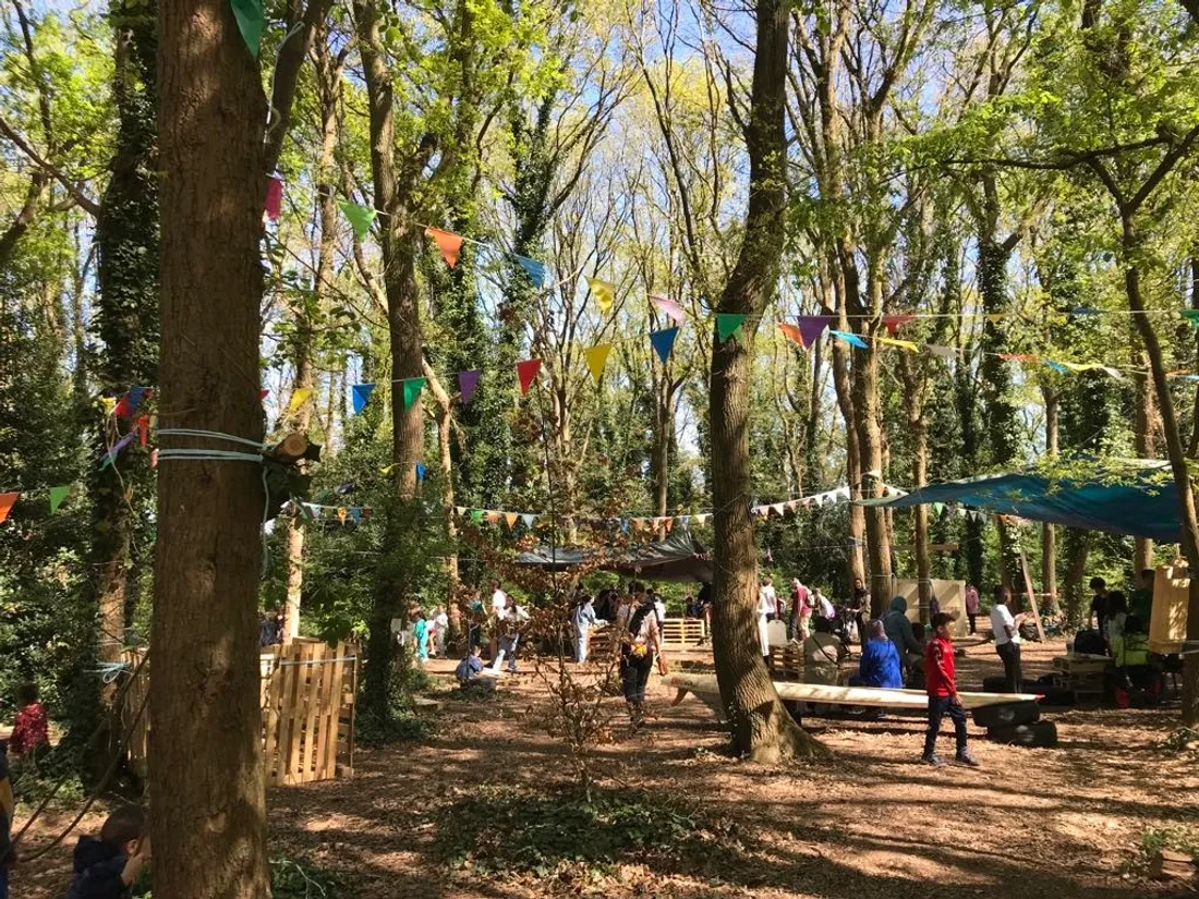 A Saint-Etienne-du-Rouvray, jeux et constructions sur le terrain d'aventure 