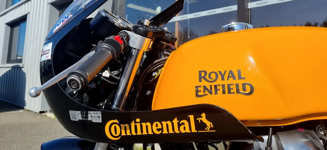 La moto Royal Enfield de Nelson Jourdain prête à faire hennir ses cinquante chevaux au Mans !