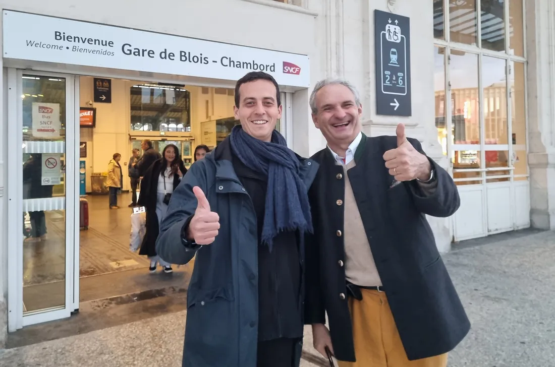 Charles et Charles-Antoine de l'association Blois Paris Illico