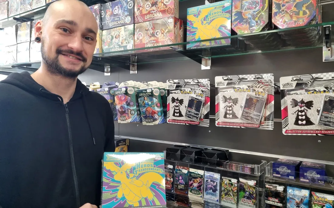 Pokémon, c'est entre 30 et >40% du chiffre d'affaires du magasin blésois de Vincent.