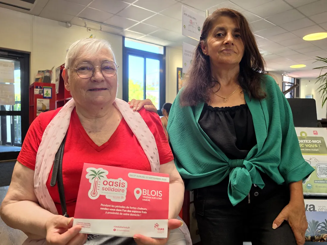C'est Maria, bénévole au CIAS, qui a conduit Monique à l'oasis solidaire d'Escale et Habitat à Blois