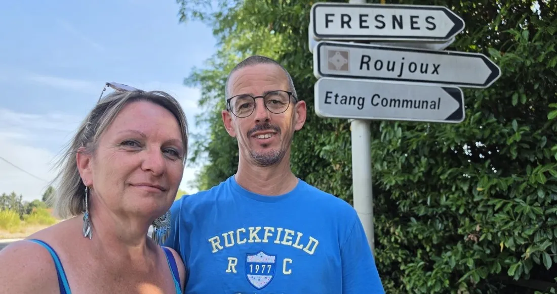Emmanuel et Peggy, riverains évacués à Fresnes.