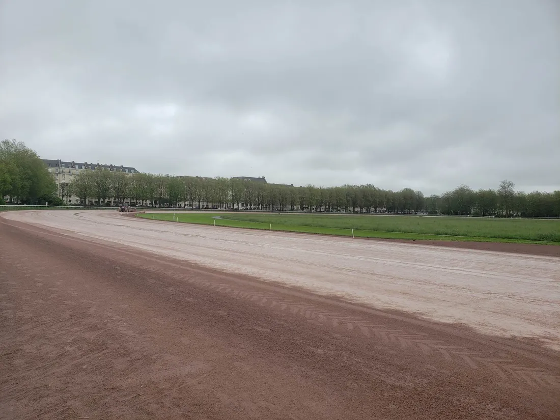 La piste de l'hippodrome de Caen