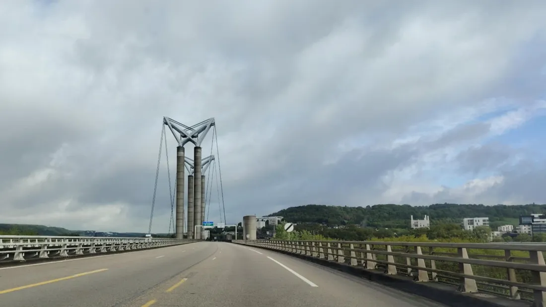Rouen : le pont Flaubert est relié dans un sens à la Sud 3