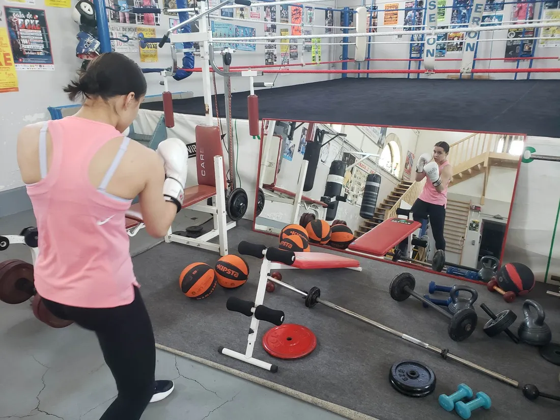 Anna Micard à l'entraînement