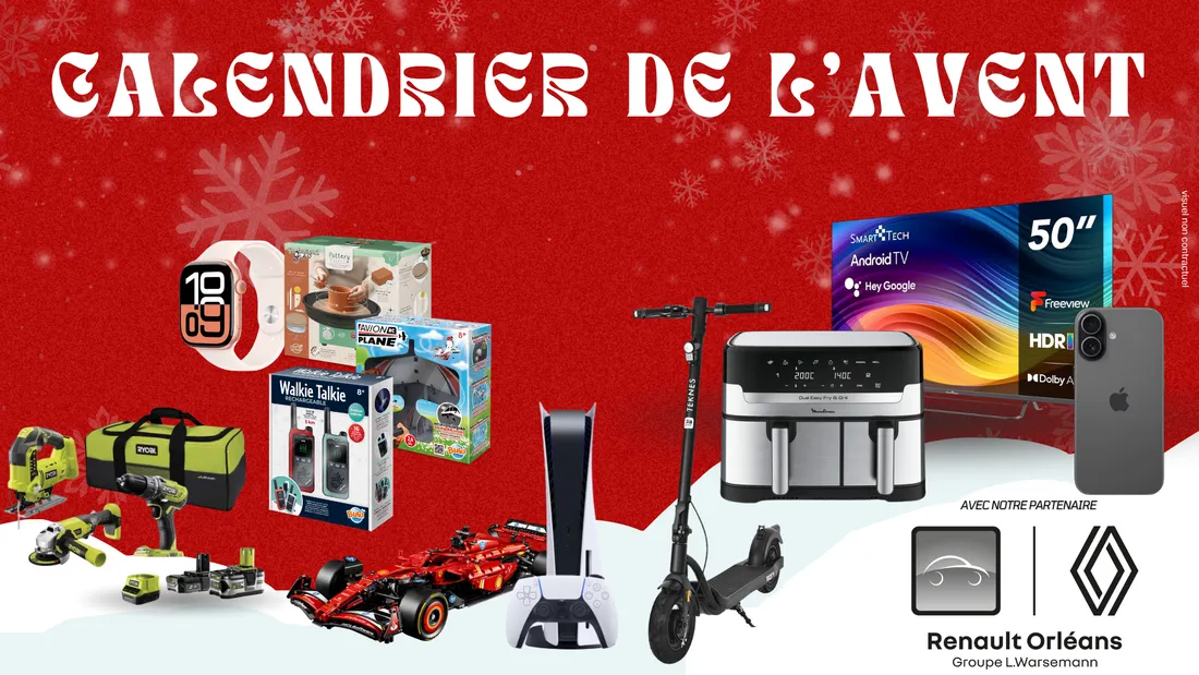 Le calendrier de l'Avent Sweet FM avec Renault Orléans !