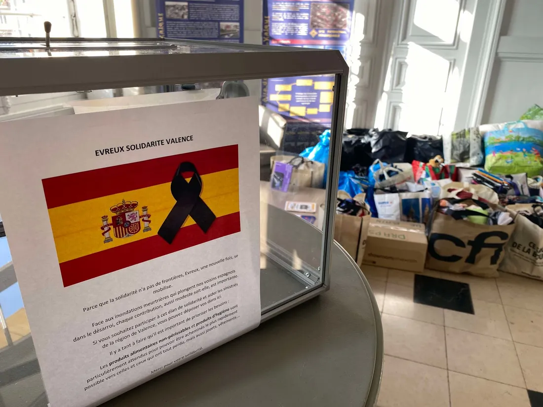 une collecte de dons à destination de l’Espagne