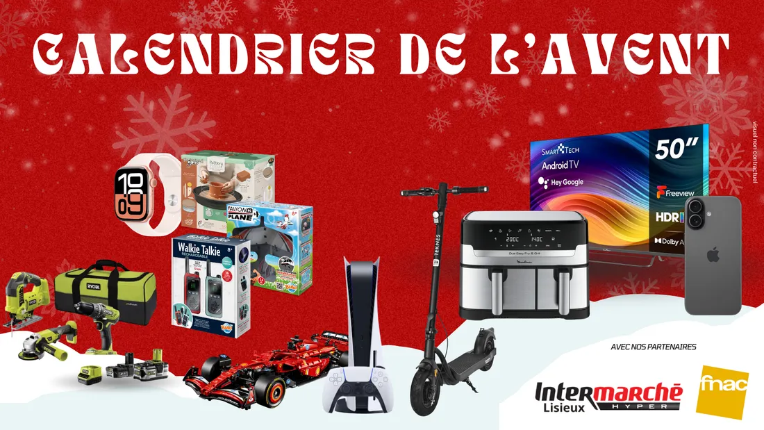 Le calendrier de l'Avent Sweet FM avec Intermarché et Fnac Lisieux