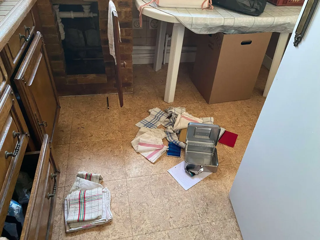 Les locaux fouillés