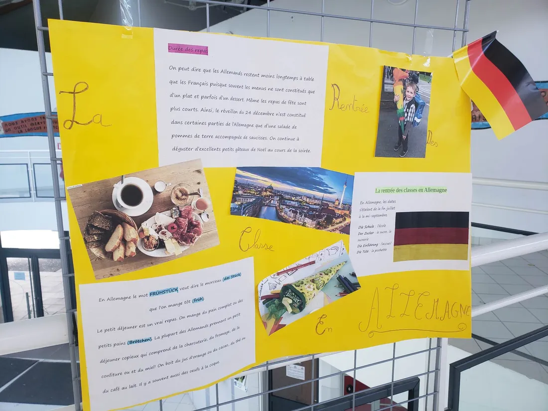 Une partie de l'exposition visible au collège Léopold Sédar Senghor de Ifs