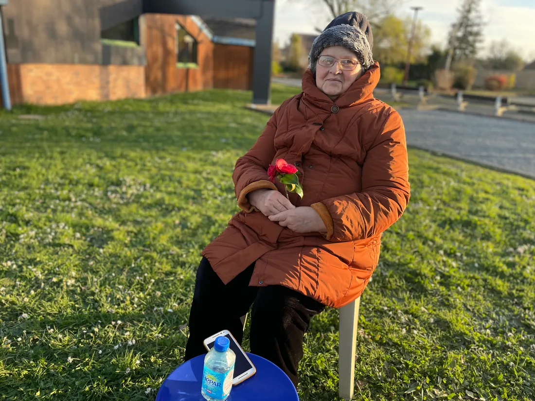 Une réfugiée ayant fui la guerre en Ukraine 