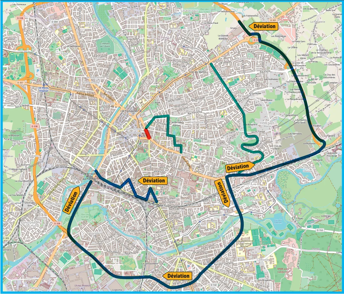 Plan déviation Gougeard