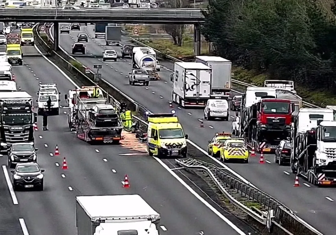 Accident sur l'A10