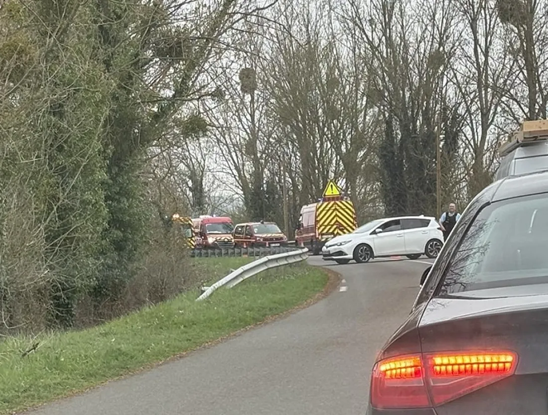 Accident sur la D52