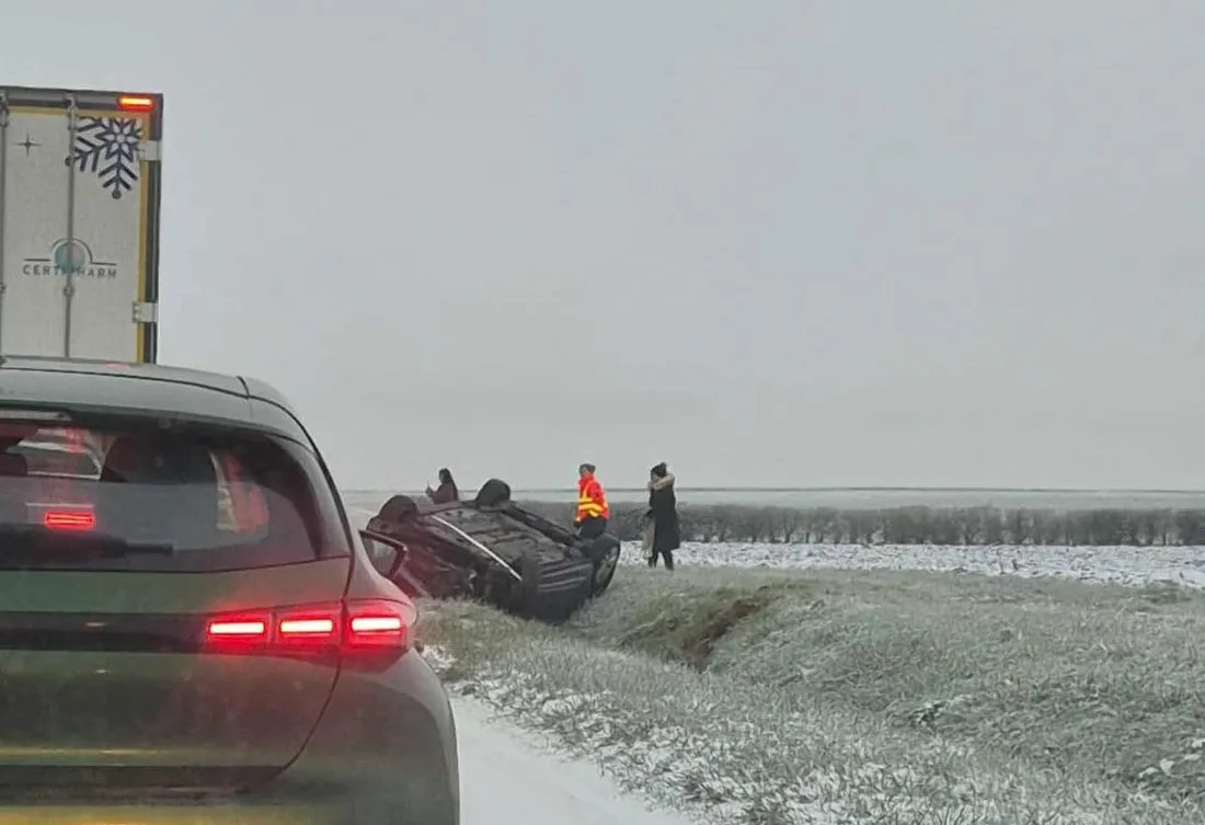 Un accident ce matin entre Mer et Tavers. Photo : Infos Routes 41