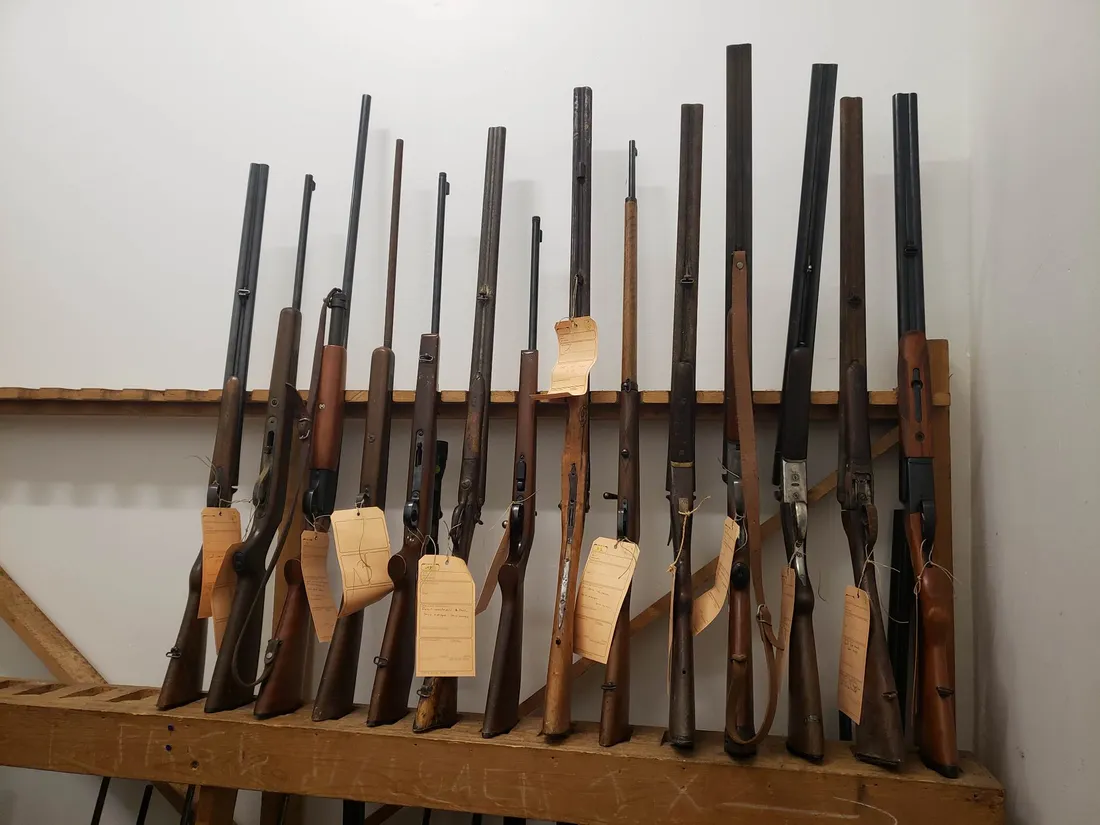 Voici des armes collectées par la gendarmerie