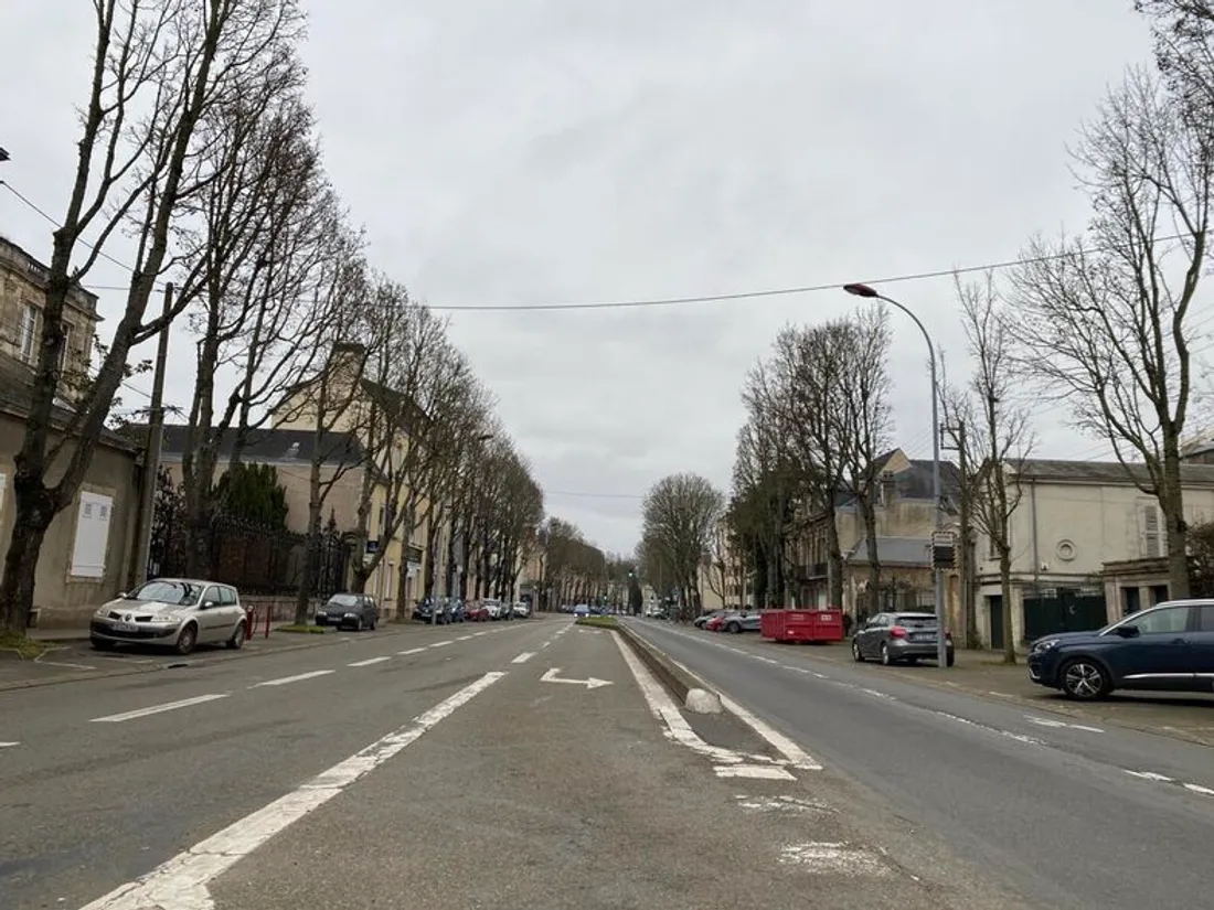 Au Mans, l'avenue Bollée