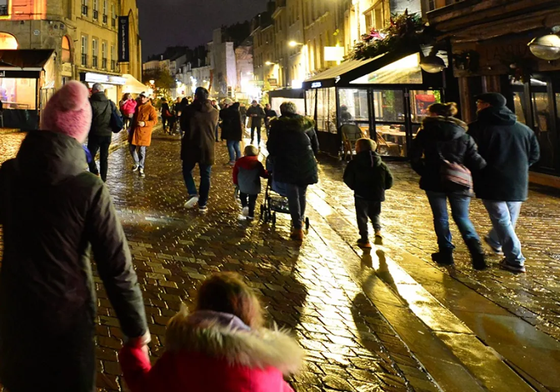 A Caen, rue piétonne