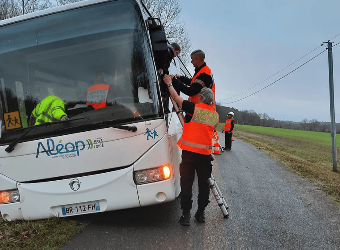 Car accidenté à Tresson