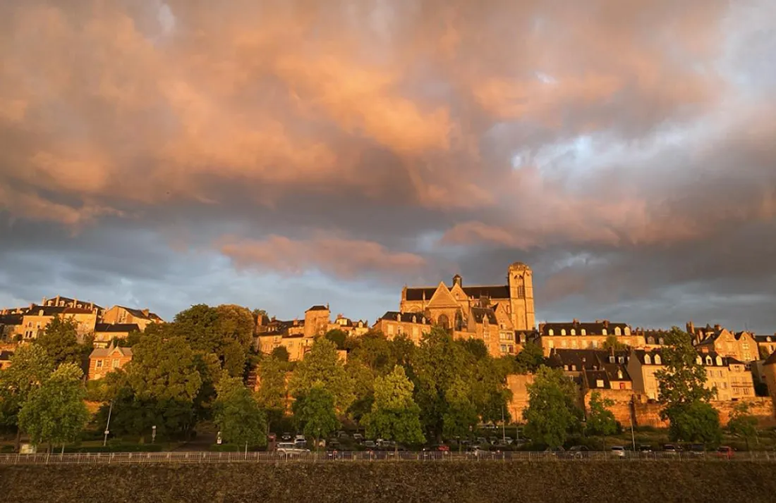 Au Mans, vue sur la cathédrale