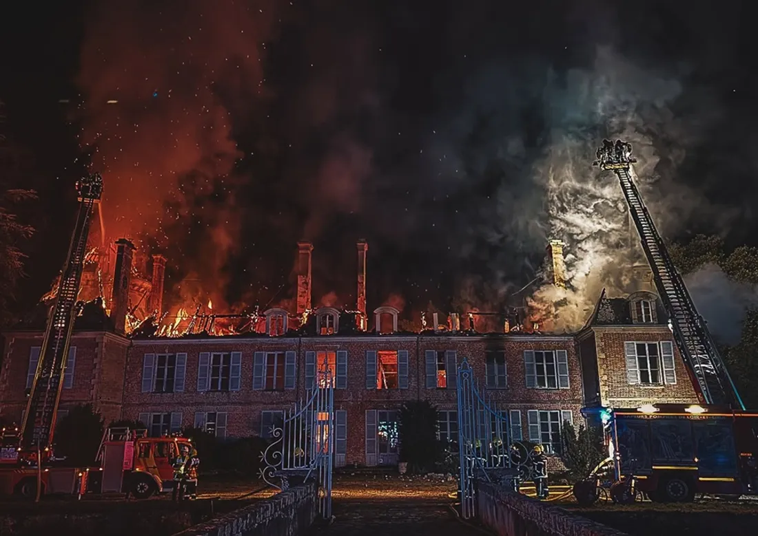 Château en feu