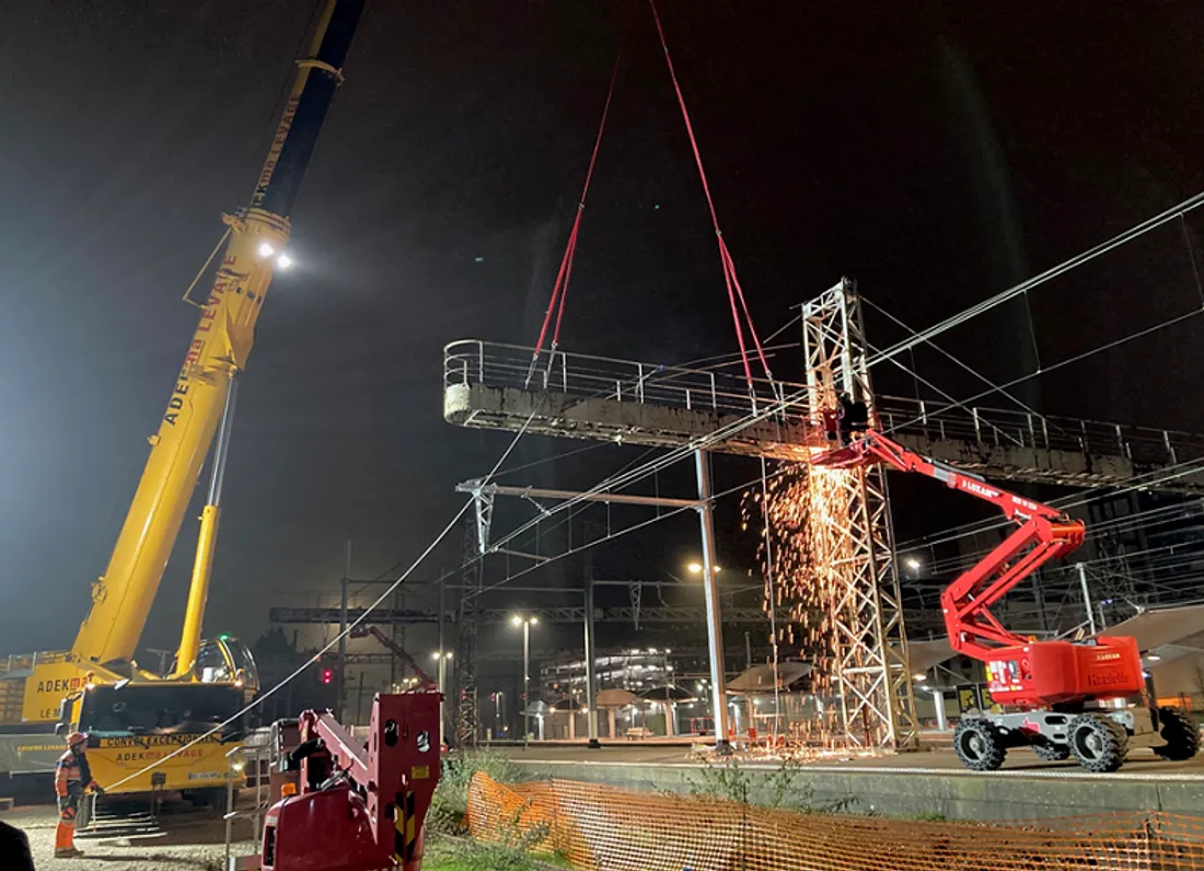Travaux en gare du Mans