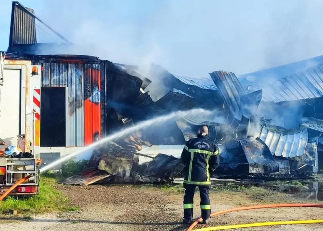 Incendie à Damville