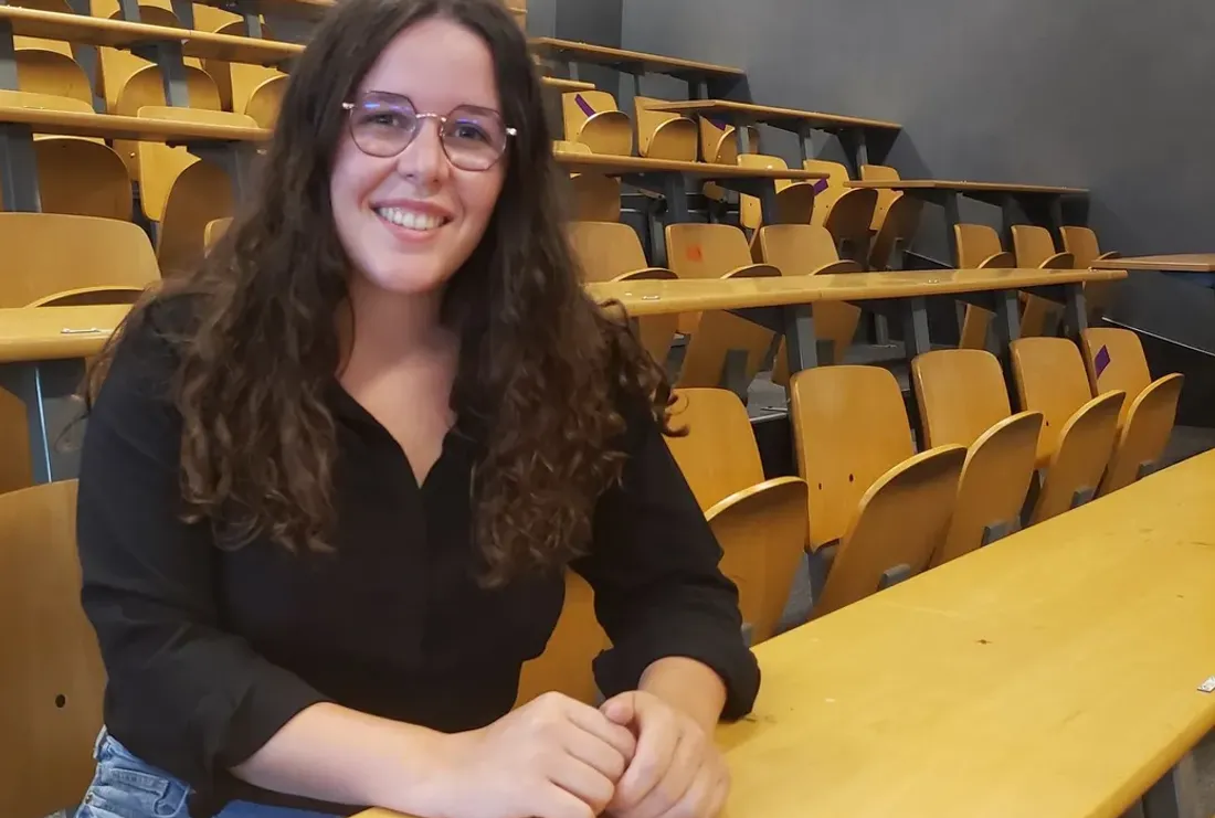 Clara Tison, étudiante à l'université de Caen-Normandie