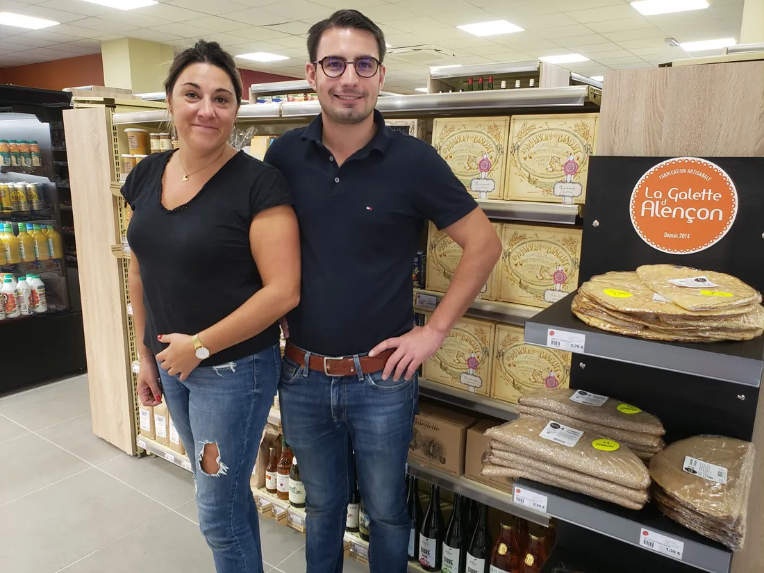 Florian Lajoye et une salariée de Coccinelle Express 