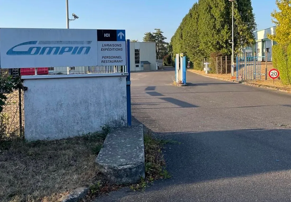 A Evreux, l'accès aux ateliers de Compin