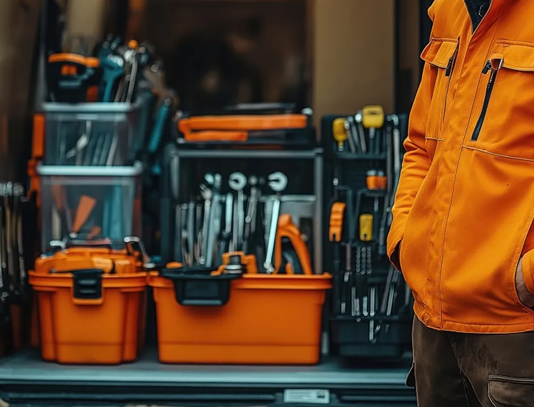 Une camionnette professionnelle