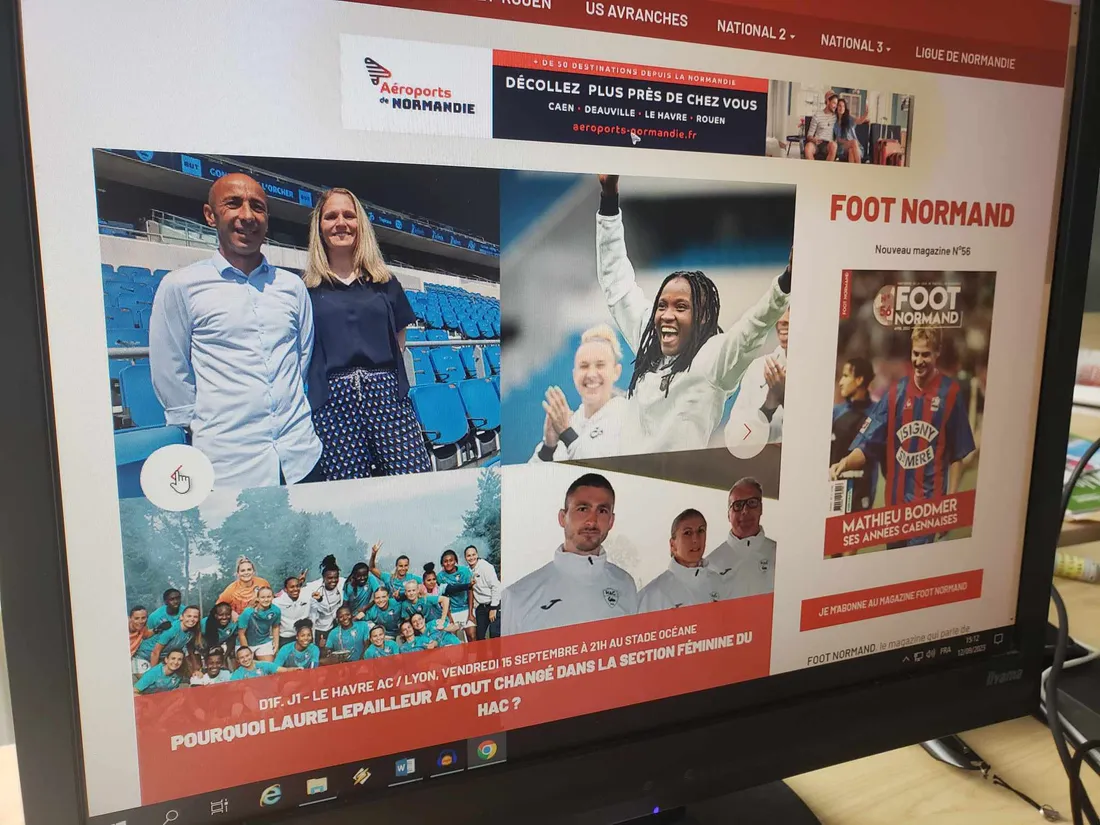 Le site internet de Foot Normand