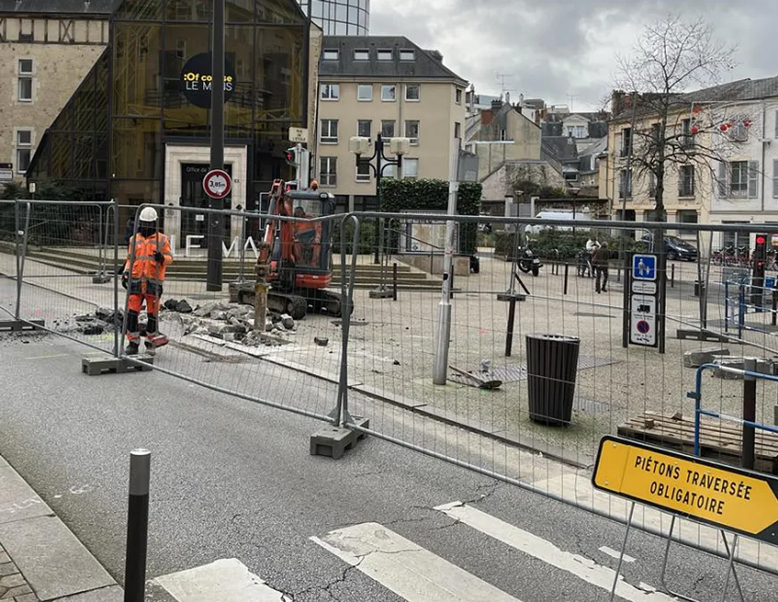 Au Mans, des travaux sur l'avenue Pierre-Mendès-France