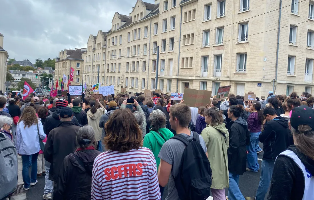 Manifestation lycéenne Caen