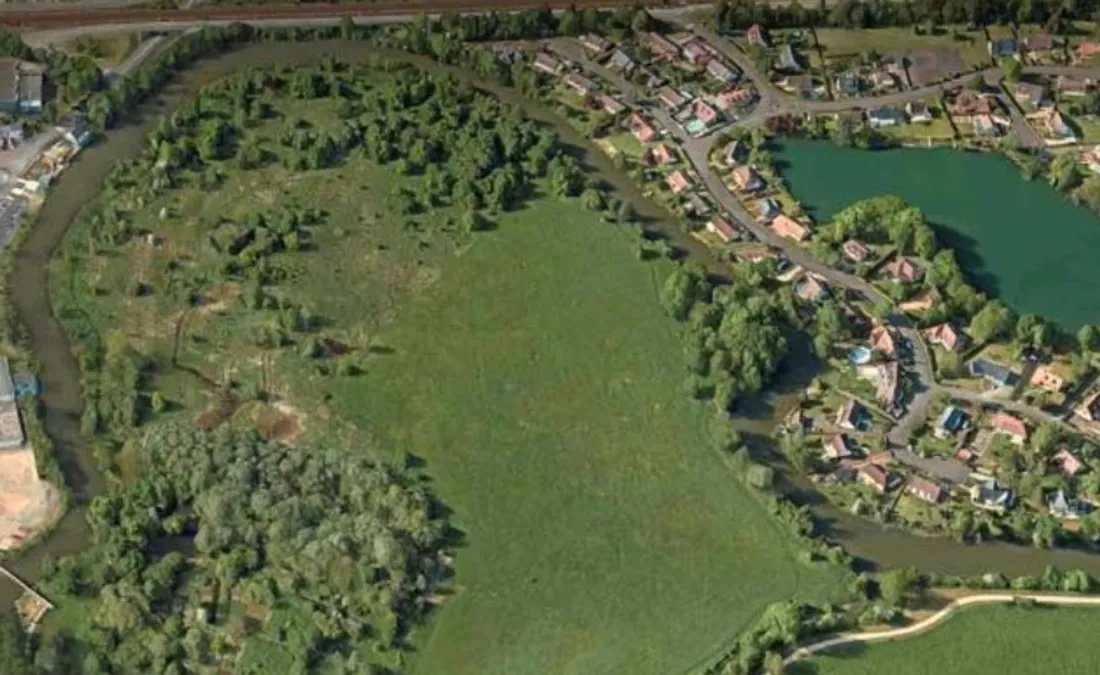 La localisation de la future réserve d'eau