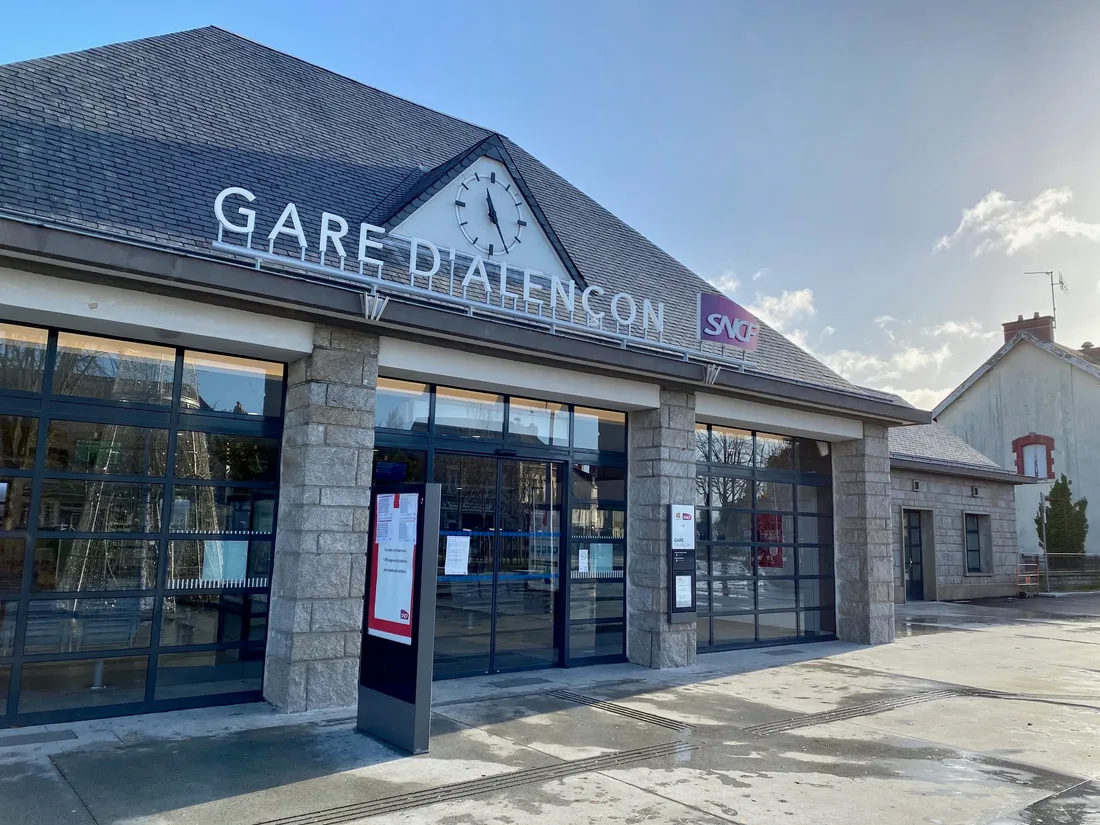 La gare d'Alençon, citée par le collectif